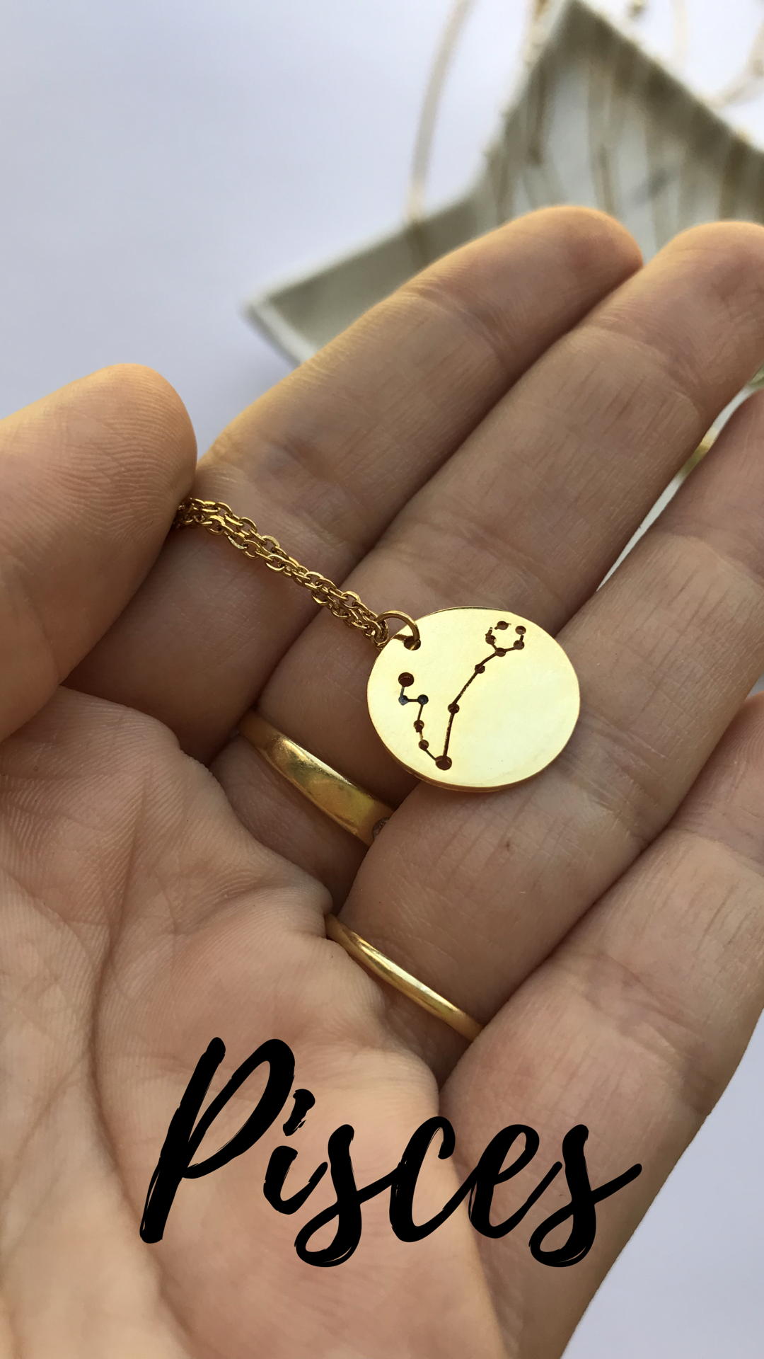 CONSTELLATIONS - Zodiac- Necklace 24k Gold