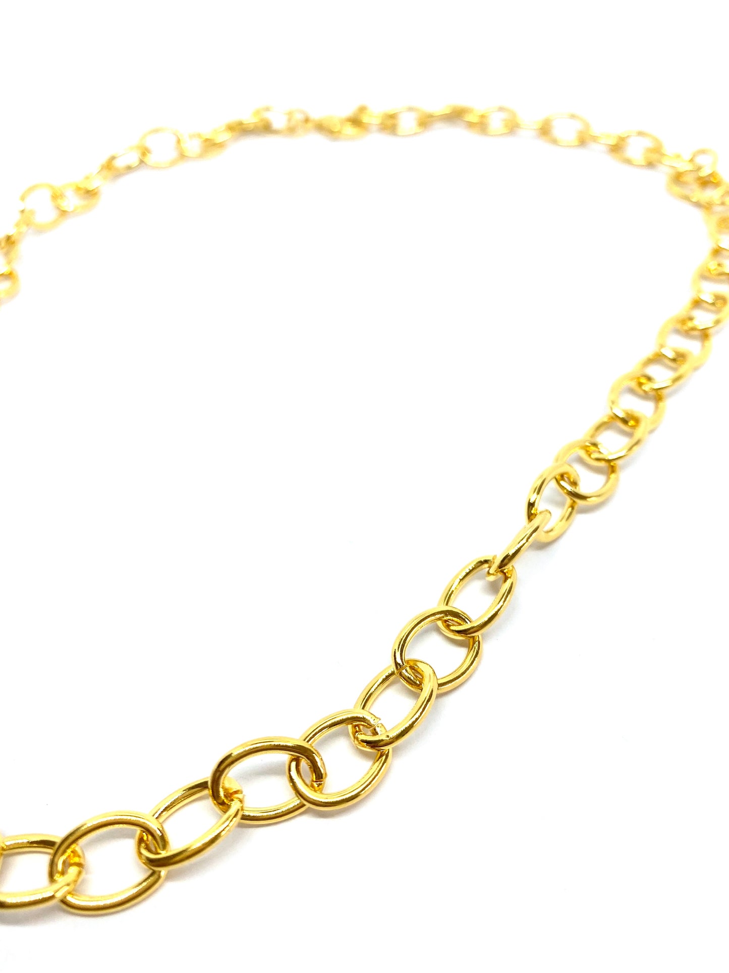 The “oval” chains - bracelet - gold 24KT