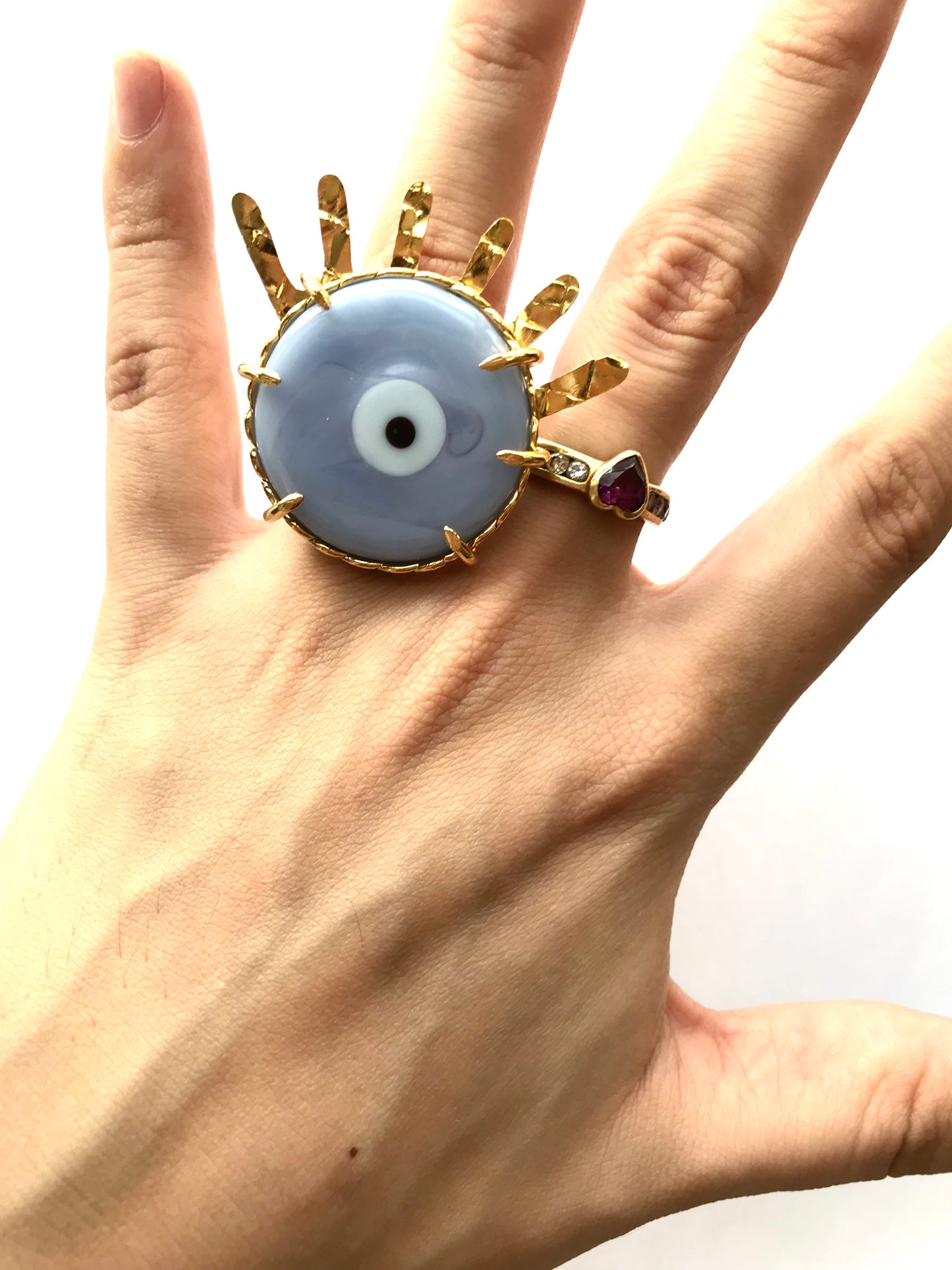 Evil eye ring - Liliac - 24k Plated