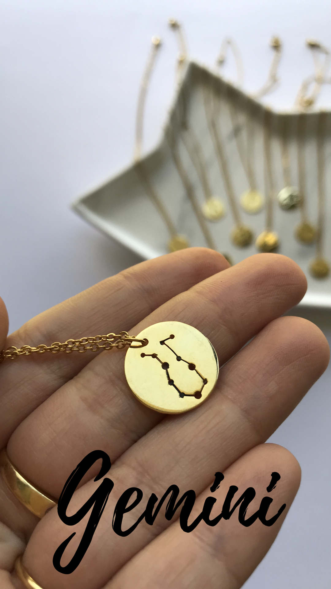 CONSTELLATIONS - Zodiac- Necklace 24k Gold