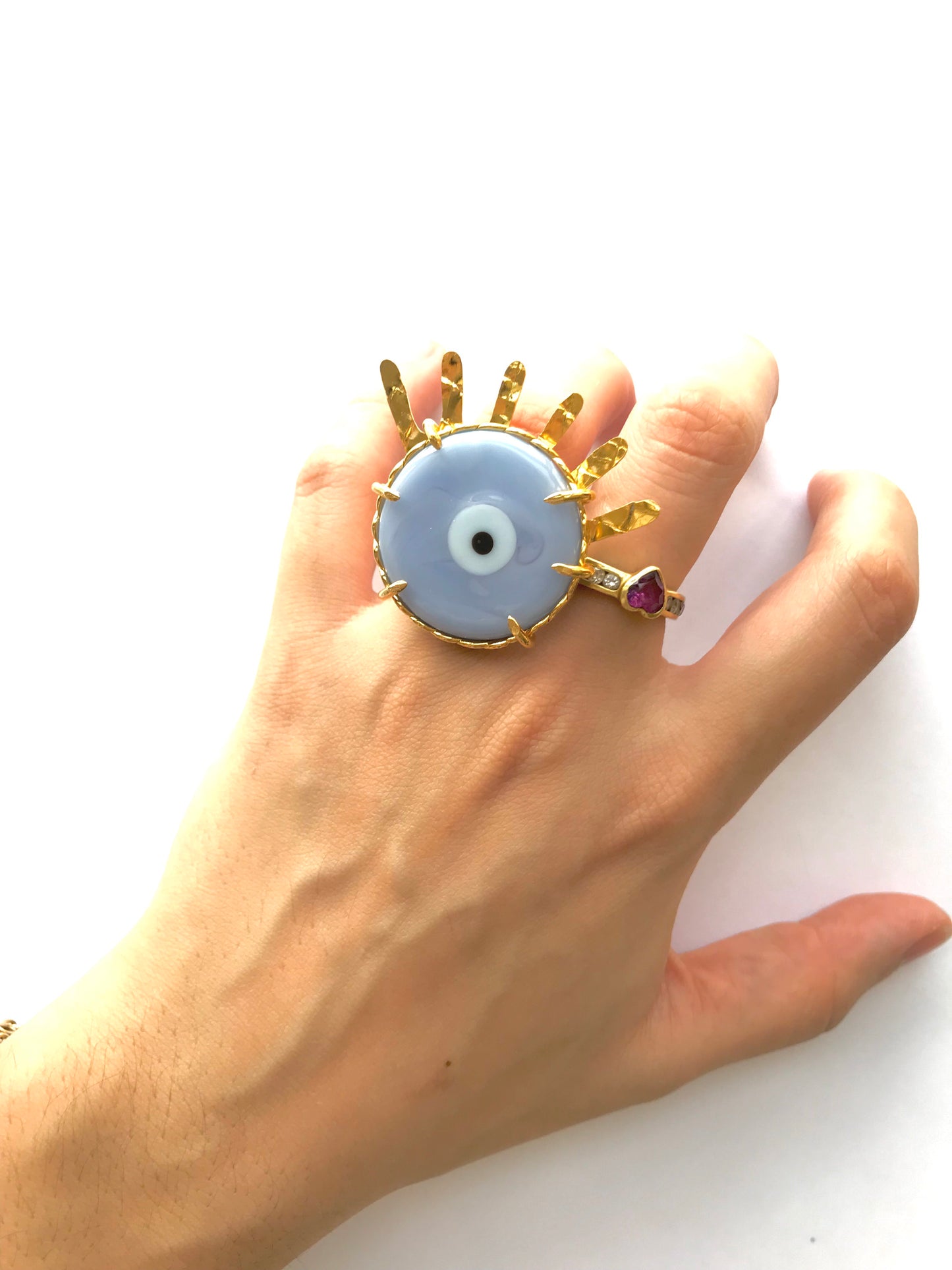 Evil eye ring - Liliac - 24k Plated