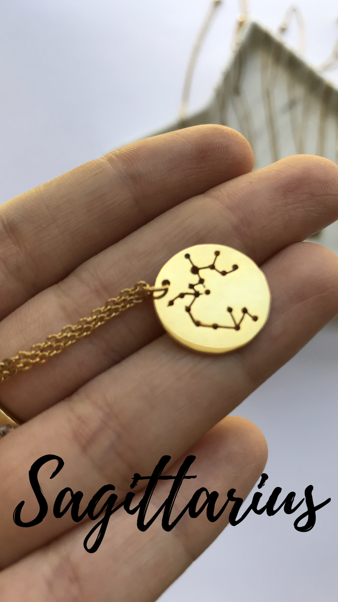 CONSTELLATIONS - Zodiac- Necklace 24k Gold