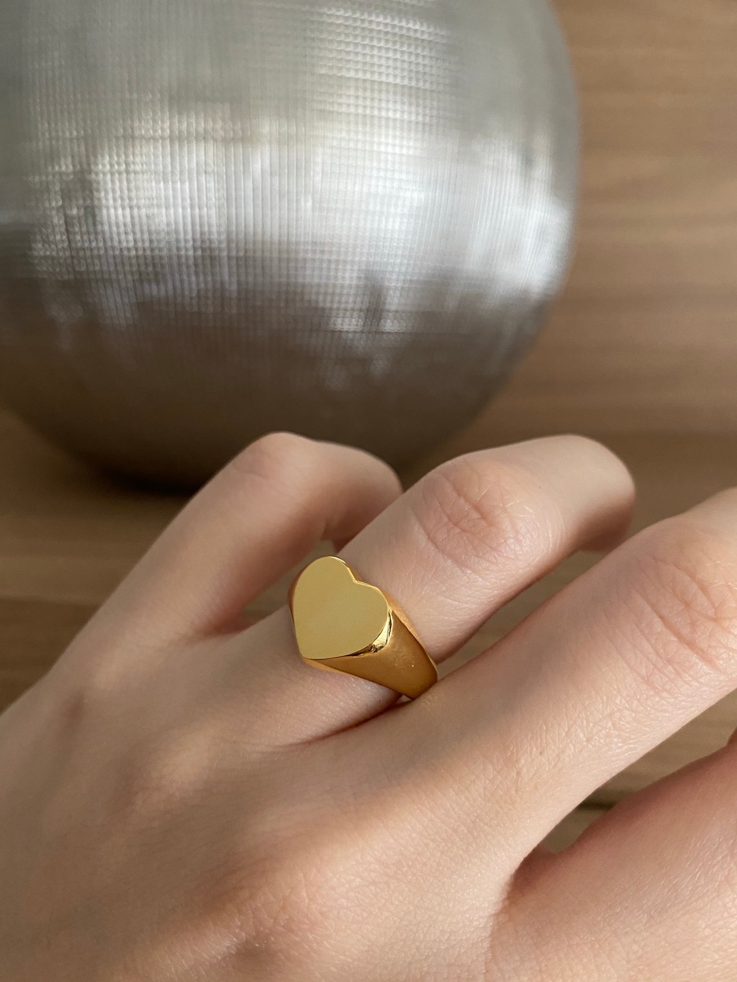 “ CLÉMENTINE “ - Heart Ring 🤎🤍💛