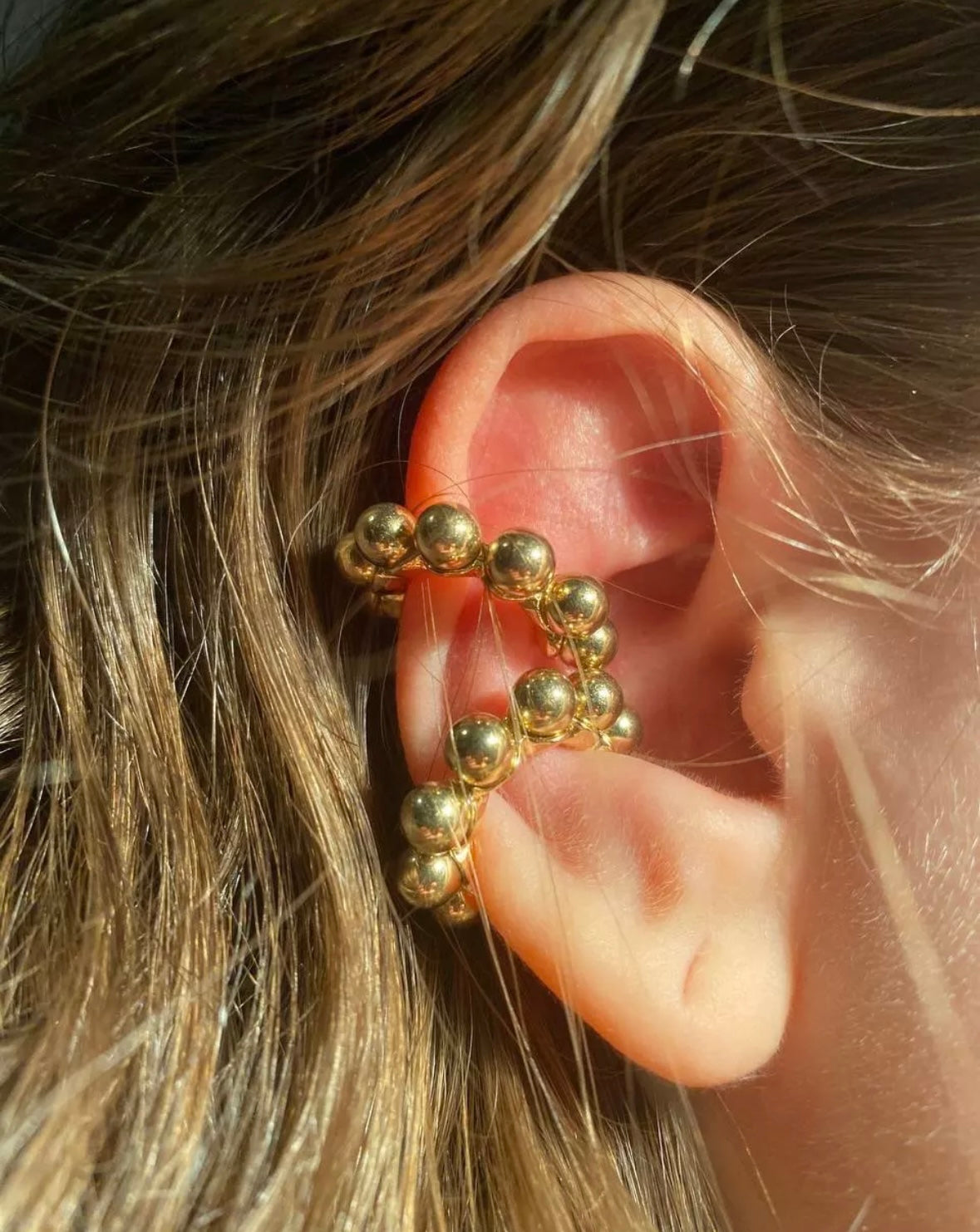 Gold pearls EARCUFSS