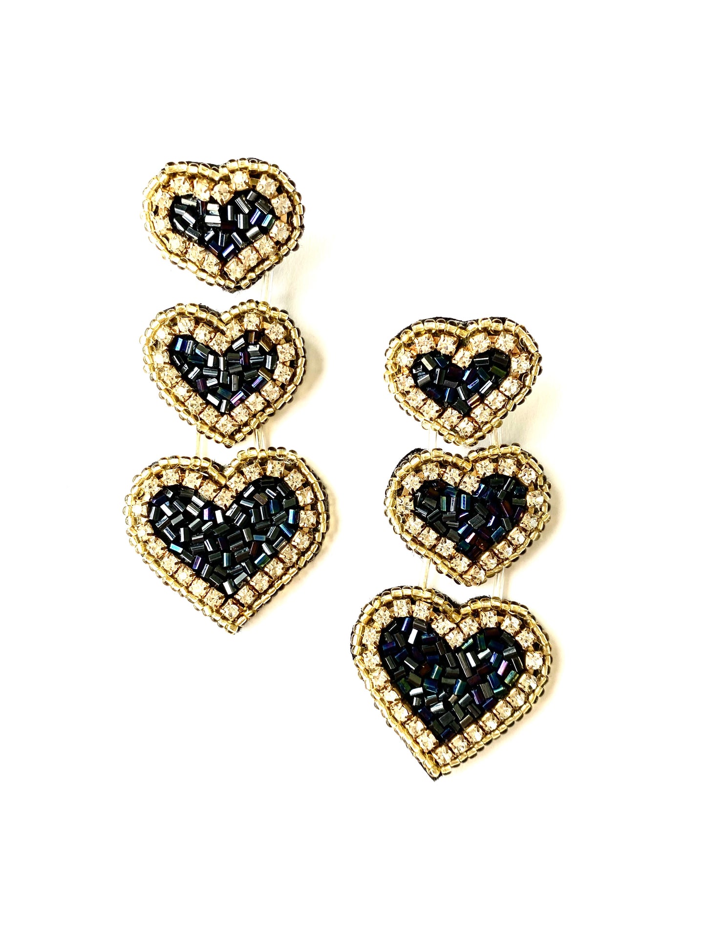 Triple love Cascade beads - Luxury handmade