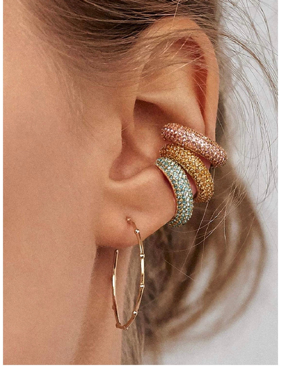 Multi circons shine Earcuffs