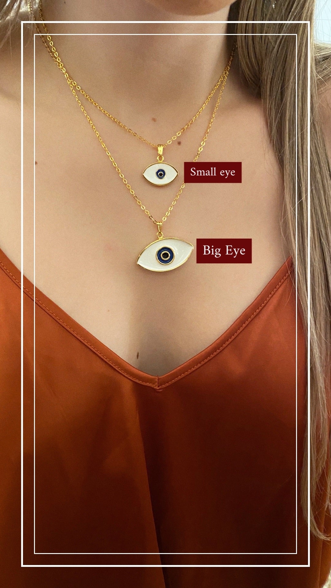 The third Eye big one Necklace 👁💫♥️