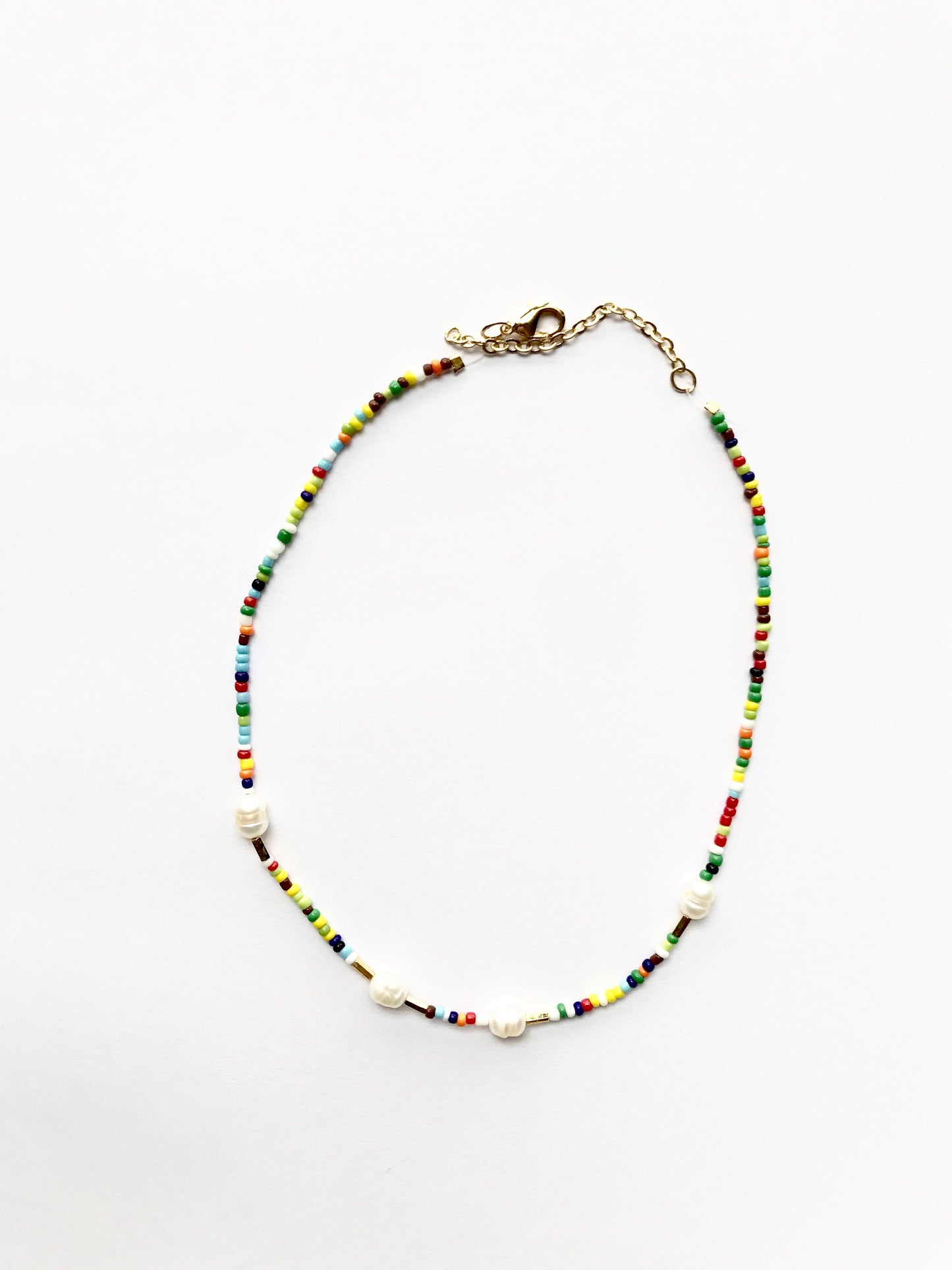 4 pearls multicolor chocker - limited pieces