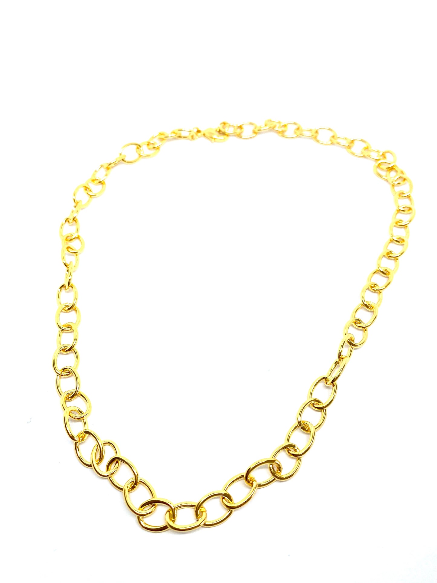 The “oval” chains - necklace - gold 24KT