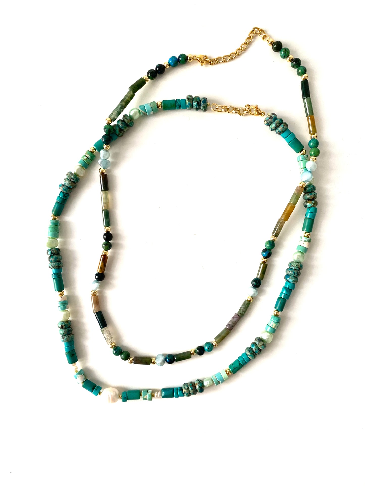 PUCCAS duo set turquoise and jades