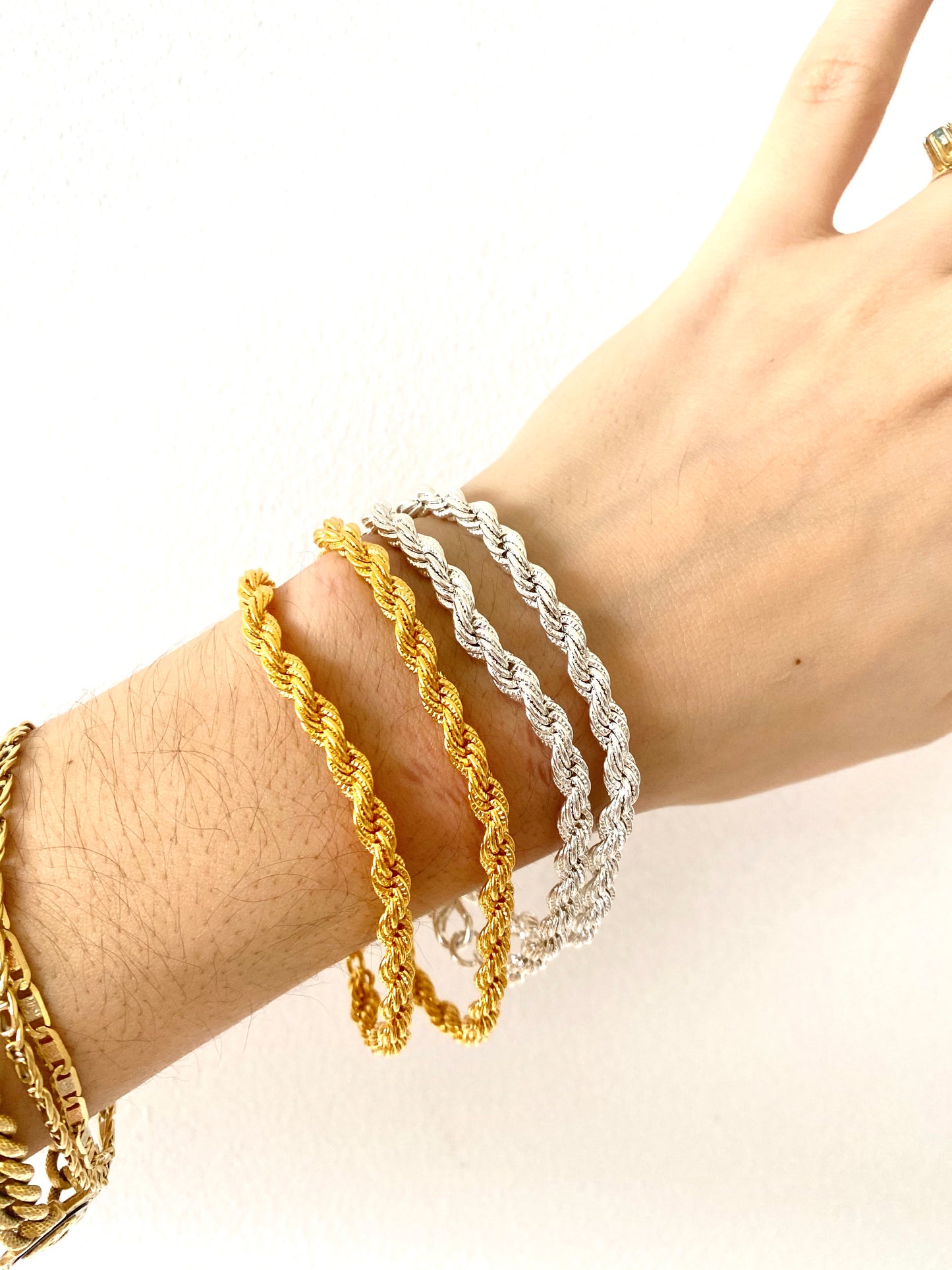 Chloé Braided - bracelet - gold 24KT or silver 925