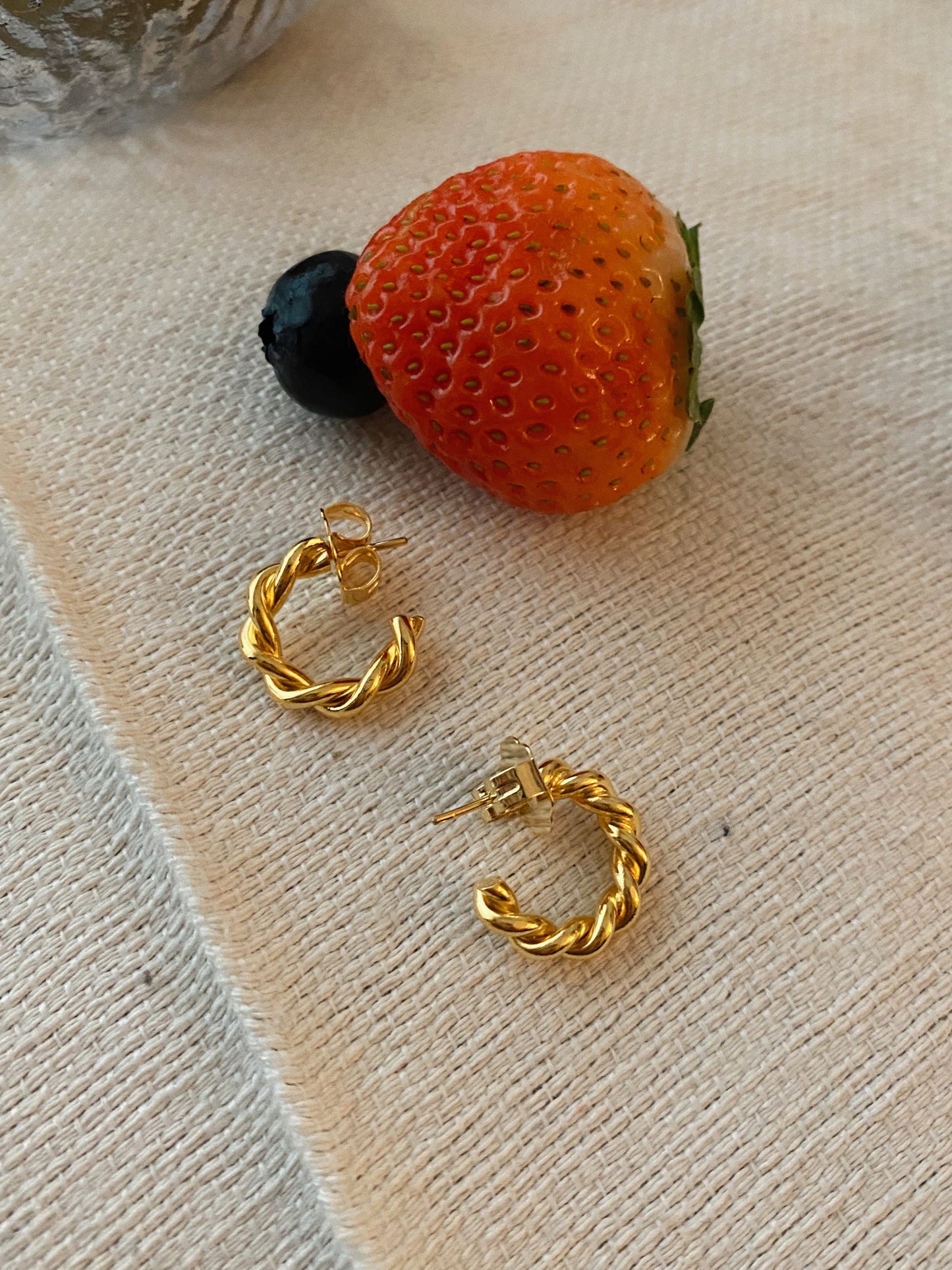 “Margot” mini hoops - Gold 24KT