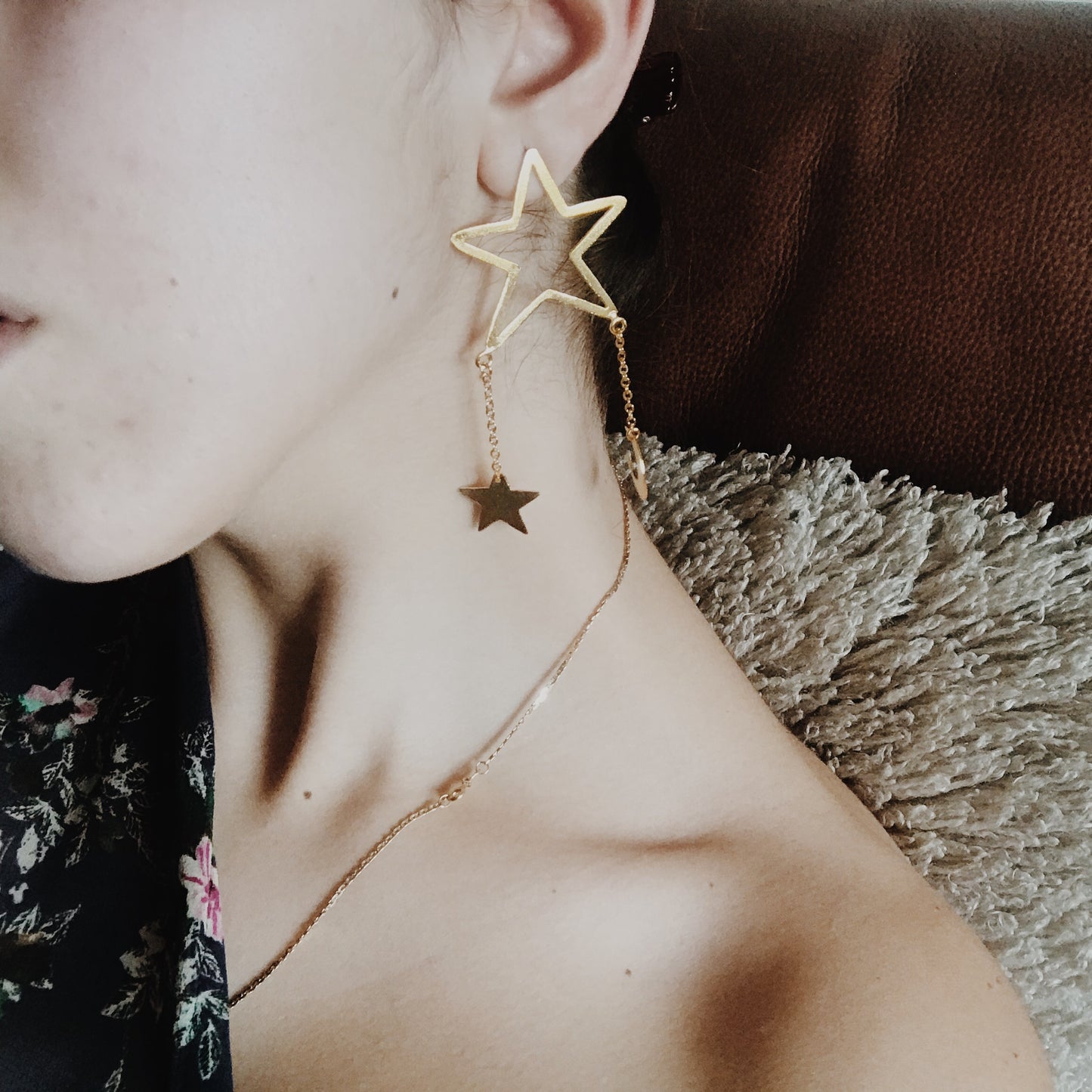 STARS ✨ AND MOON 🌙  - Gold statement