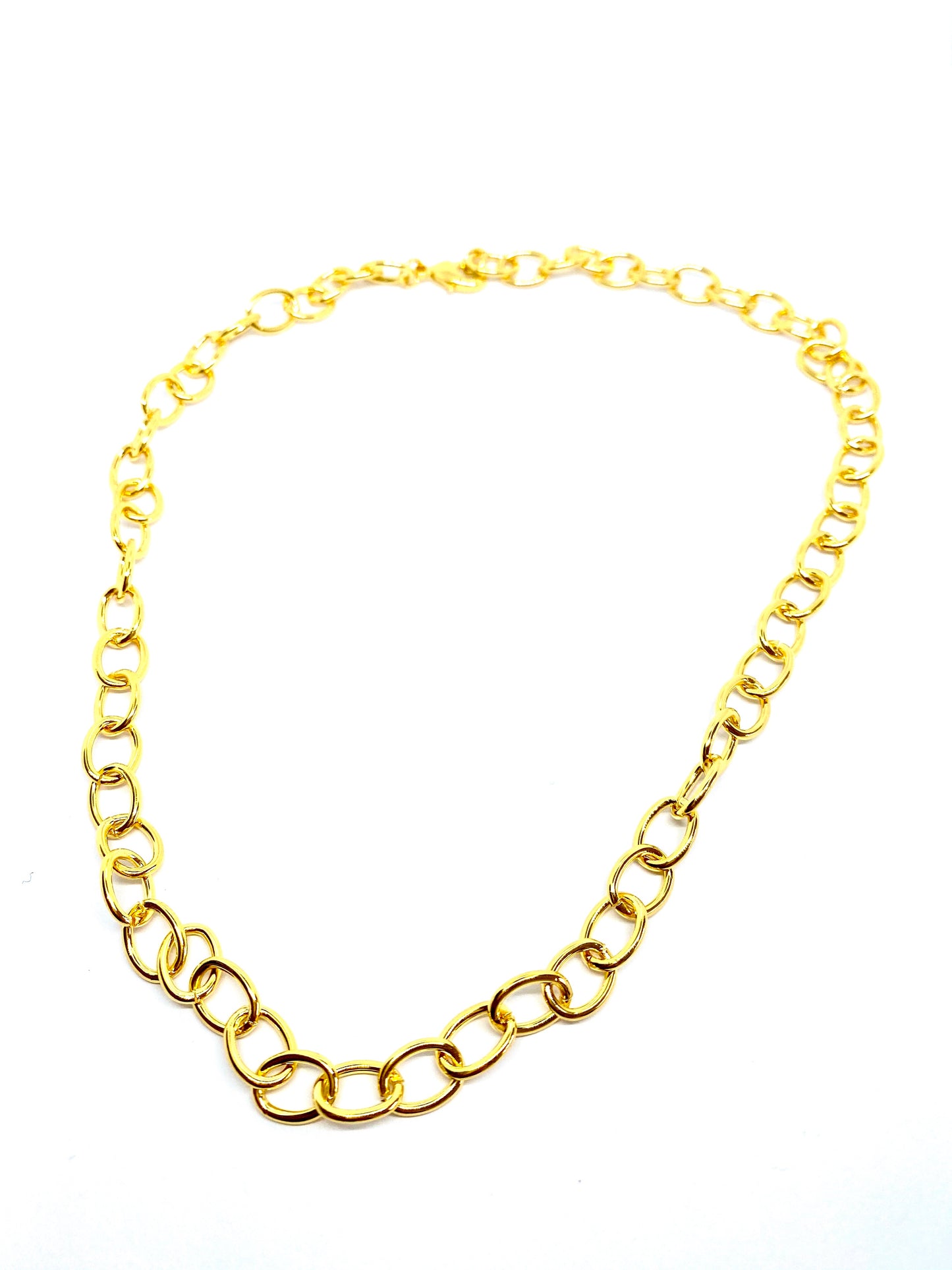 The “oval” chains - necklace - gold 24KT