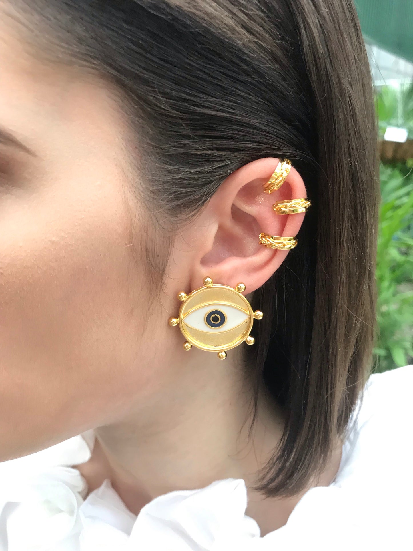 Multibalines “Eye” stud EARRIGNS - gold 24k - SOLD OUT