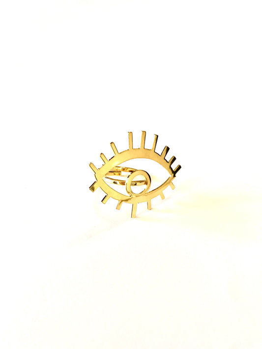 EYE LASHES 👁 ✨ RING - GOLD 24k -